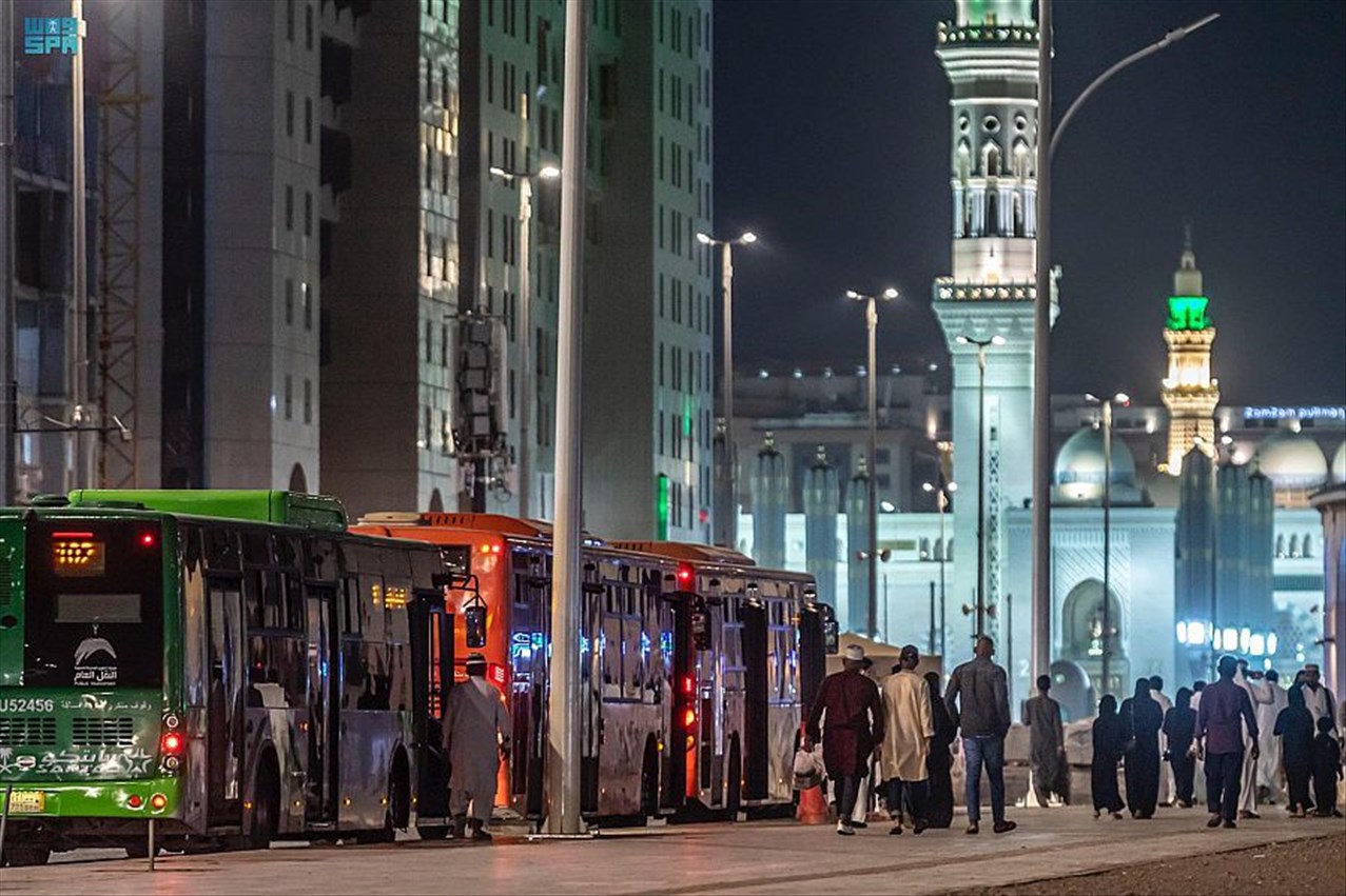 هيئة تطوير المدينة المنورة تعلن عن تقديم خدمات النقل الترددي لأكثر من 95 ألف مستفيد خلال الأيام العشرة الأولى من شهر رمضان