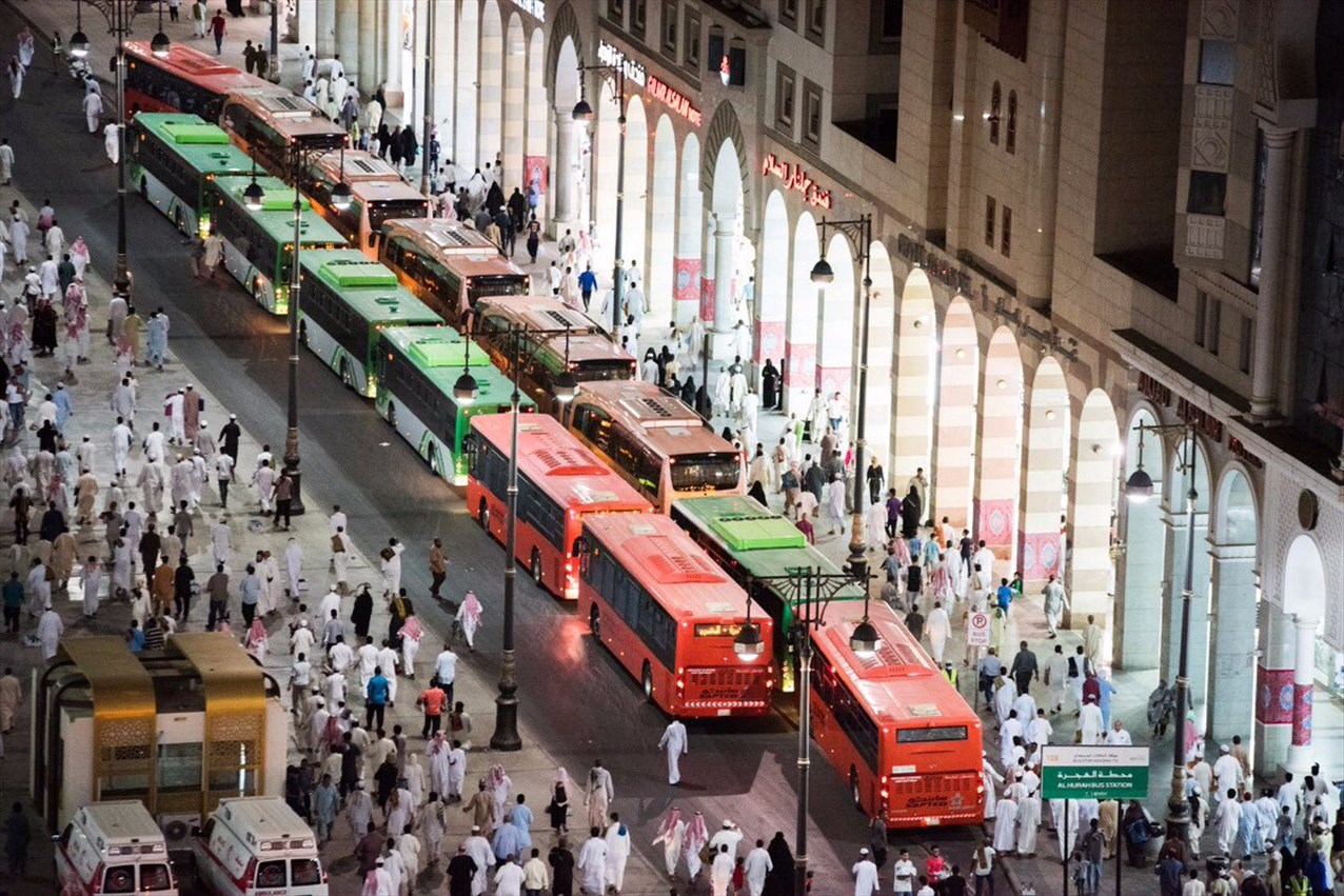 نجاح خطة التفويج لأكثر 62 ألف مستفيد من خدمات حافلات المدينة 